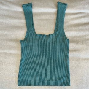 Abercrombie & Fitch Elevated Ribbed Squareneck Tank